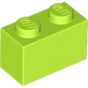 LEGO® brique 1x2 citron vert (Lime) 1 pièce