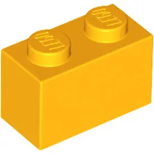 LEGO® brique 1x2 orange clair (Bright Light Orange) 1 pièce
