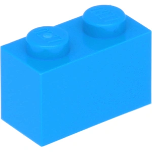 LEGO® brique 1x2 bleu azur foncé (Dark Azure) 100 pièces