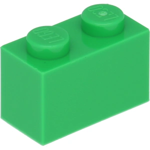 LEGO® brique 1x2 vert clair (Bright Green) 50 pièces