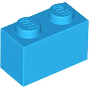 LEGO® brique 1x2 bleu azur foncé (Dark Azure) 1 pièceVendu parkaufland