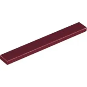 LEGO® 1x8 Carreau rouge foncé (Dark Red) 1 pièce