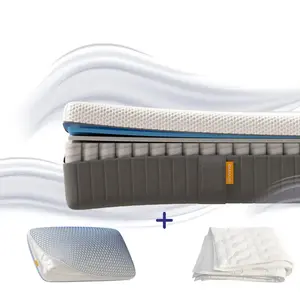 Emma Pack Matelas et Oreiller Nuage Elite et Couette 80x200 pas cher