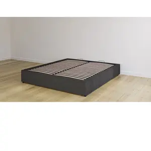 Lit Coffre Original Emma 160x200 - Gris pas cher