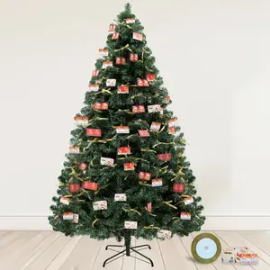 COMHOMA Arbre de Noël artificiel Décoration de Noël 195cm Matériau PVC... pas cher