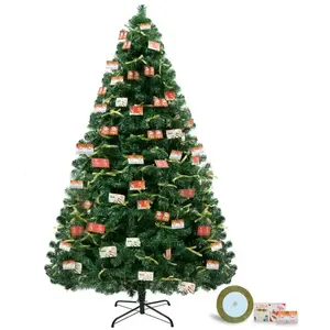 COMHOMA Arbre de Noël Artificiel 195CM Haut de Gamme - Easy-Fold Réali... pas cher
