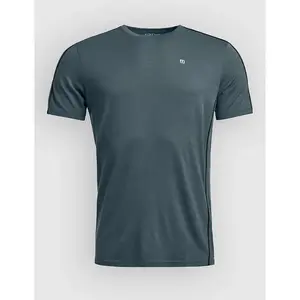 Ortovox - 185 Rock'N'Wool Short Sleeve - Sous-vêtement mérinos homme Dark Arctic Grey - S pas cher