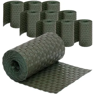 JARDINION Bandes de protection visuelle aspect rotin - 250 x 19cm, 10 ... pas cher