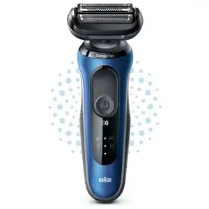 Rasoir électrique Braun Series 6 61-B1000s Noir et bleu pas cher