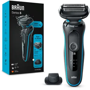 Comparateur de prix : Series 5 51-M1200s Rasoir à grille Tondeuse Noir, Bleu - Braun