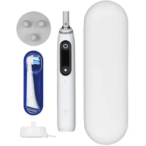 Braun Oral-B iO 6S White Brosse à dents électrique, 1 brosse à dents électrique, 1 étui de voyage pas cher