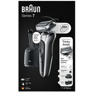 Braun Series 7 71-S7500cc Tondeuse Argent pas cher