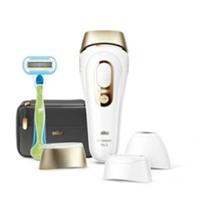 Comparateur de prix : Braun silk·expert ipl pro 5  - ipl pour femme, épilateur lumière pulsée à domicile, blanc/doré