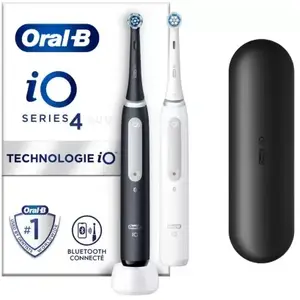 Comparateur de prix : Brosse à dents électrique ORAL-B IO4 Duo Matt Black TU
