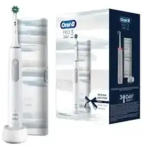 Oral-B Pro 3 3500 Blanc avec étui de voyage Édition Design à rayures pas cher