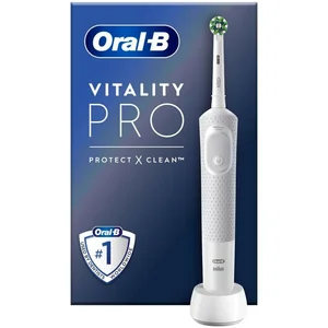 Oral-B Vitality Pro Brosse À Dents Électrique Blanche, 1 Brossette pas cher