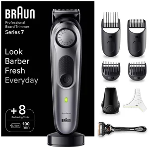Comparateur de prix : Braun - tondeuse à barbe rechargeable étanche  bt7420 - série 7 BT7420