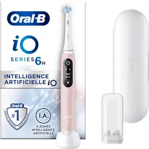 Comparateur de prix : Oral-B iO Series 6N Brosse à Dents Électrique, Rose, Étui De Voyage