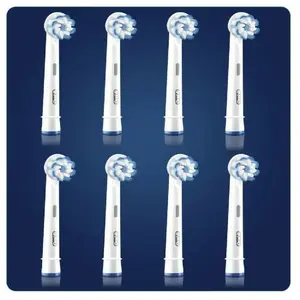 Comparateur de prix : Accessoire dentaire Oral B Brossette Sensitive Clean Lot de 8 Blanc