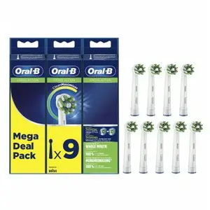Comparateur de prix : Oral-b Remplacement De La Brosse à Dents électrique Cross Action 9 Unités