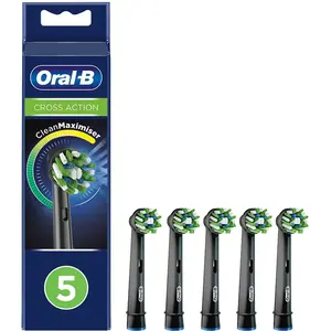 Oral-B CrossAction Brossette Avec CleanMaximiser, Noire, 5 pas cher