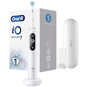 Oral B iO7 brosse à dents électrique avec étui White Alabaster 1 pcs