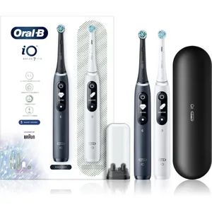 Oral-B Oral B iO7 brosse à dents électrique avec étui DUO Black & White 2 pcsVendu parrue-du-commerce