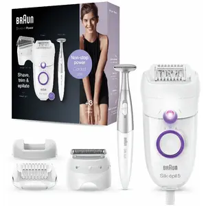 Comparateur de prix : Braun Silk-épil 5 825 Power 28 pince(s) Blanc, Violet
