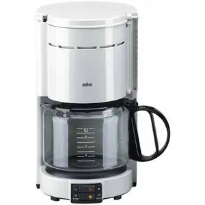 Comparateur de prix : Cafetière Filtre - BRAUN Aromaster Classic Blanc K - 10 tasses - 1000 Watt