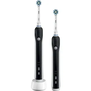 Oral-B Brosse à dents électrique Oral B Pro 790 Cross Action Duo Noir pas cher