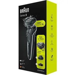 BRAUN SERIES 5-5145 S WET&DRY Rasoir électrique - Noir/bleu/chromeVendu paramazon