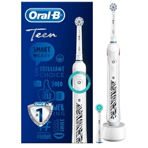 Oral-B Teen Adolescents Brosse à dents rotative oscillante Blanc pas cher