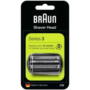 Comparateur de prix : Tête de Rechange - BRAUN - 21B - Pour rasoir électrique Série 3 - Noir