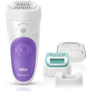 Braun Silk-épil 5 5/880 SensoSmart 28 pince(s) Violet, Blanc pas cher
