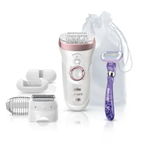 Braun Silk-épil 9 SensoSmart 9/870 Épilateur sans fil Wet & Dry Or roseVendu paramazon
