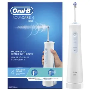 Comparateur de prix : Oral-B Aqua Care 4 Irrigateur sans fil Contrôle du débit d'eau