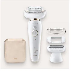 Comparateur de prix : Braun Silk-épil 9 81688635 épilateur 40 pince(s) Blanc, Or