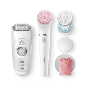 Comparateur de prix : Braun Silk-épil 7 81685706 épilateur 40 pince(s) Blanc, Argent