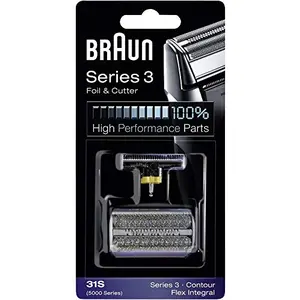 BRAUN CONSOMMABLES POUR RASOIRS ELECTRIQUES COMBIPACK GRILLE ET COUTEAUX 31S POUR SERIES 3 pas cher