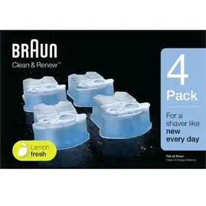 Braun Accessoire rasoir Pack de 3 recharges de liquide nettoyant - CCR4 pas cher