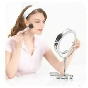 BEURER BS 69 - Miroir électrique lumineux sur pieds- Chrome pas cher