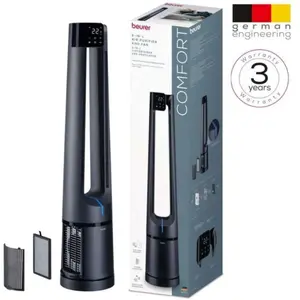 Comparateur de prix : Purificateur d air et ventilateur 2-en-1 Beurer LV 500 PureFlow Noir
