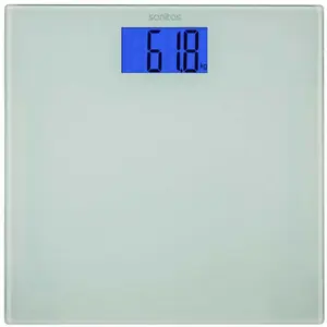 Comparateur de prix : Pèse-personne Sanitas SGS 03 - Plateau en verre - 150 kg - LCD Bleu