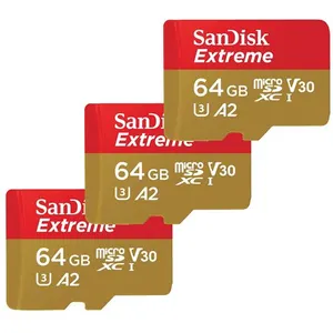 Comparateur de prix : Lot de 3 Carte Mémoire microSDXC SanDisk Extreme 64 Go A2 jusqu'à 170 ...