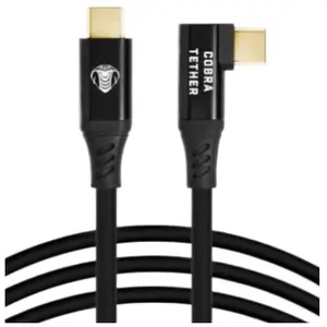 Cobra Tether cordon coudé USB-C vers USB-C 5Gbps 10m - NoirVendu parmiss-numerique