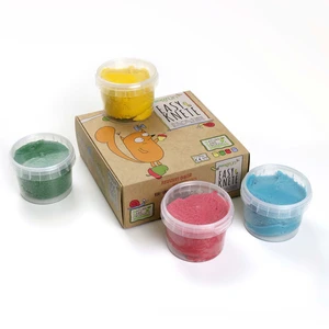 Neogrün - Pâte à modeler Yuki naturelle & vegan bio, Set de 4 pots pas cher