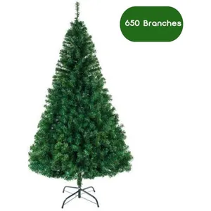 ALIGHTUP Sapin de Noël Artificiel en PVC, 180cm avec 650 Branches & Support en Fer pas cher