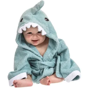 Serviette à Capuche Bébé Peignoir De Bain En Tissu Éponge Pour Garçon ...Vendu parcdiscount