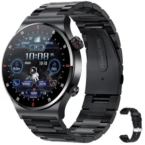 RUMOCOVO Montre connecte QW33 ECG PPG pour hommes tanche bouton rotati...Vendu parcdiscount