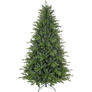 OEM Sapin De Noël En Plastique Vert De 210 Cm Avec Base En Métal Et 24... pas cher